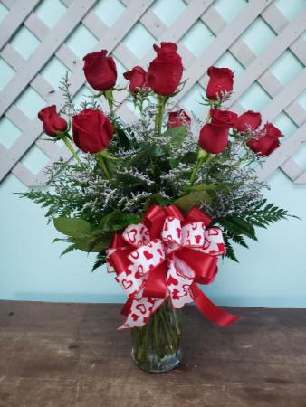 Valentine's Day Red Rose Long Stem Premium Roses 