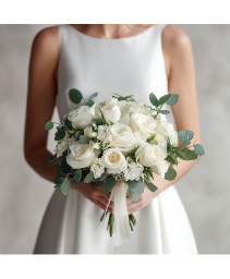 Classic White Bridal Bouquet 