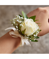 Classic White Corsage 