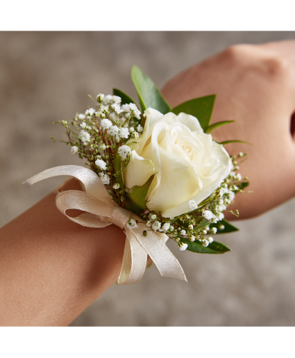 Classic White Corsage 