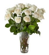 Classic White Rose Bouquet 