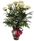 Classic White Roses Flower Arrangement