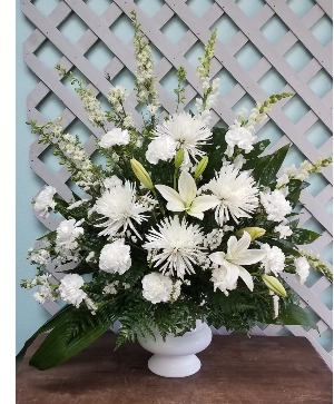 Classic White Urn Bouquet