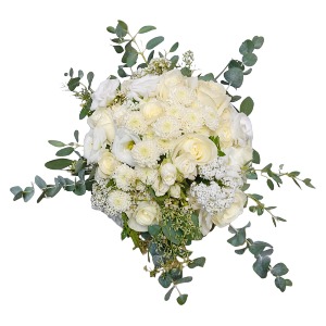 Classic White Wedding Bouquet Flower