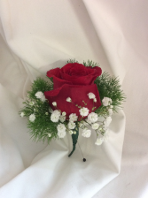 Classic Red  Boutonnier