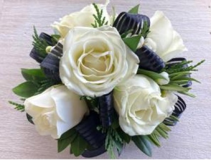 Classic Wrist Corsage with Ribbon