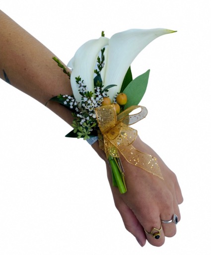 Classical Cala Elastic Wrist Corsage Dance Flowers