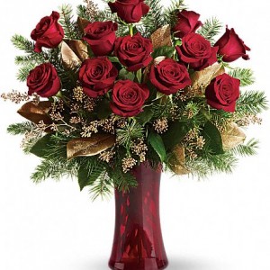 Classy Red Rose Christmas 