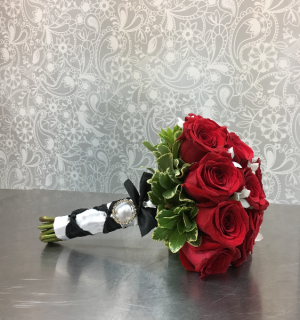 Classy Red Rose Bridal Bouquet Bridal Bouquet