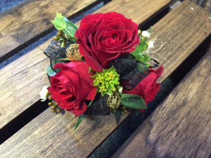 Classy Red Roses Corsage