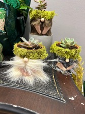 Clay Gnomes potted
