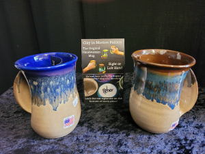 "Clay in Motion" Right or Left handed mug. 