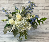 Clear Blue Skies Vase Arrangement