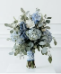 Clear Blue Sky Hydrangeas and Playa Blanca Roses