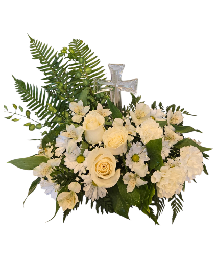 Clear Cross Sympathy Dish Sympathy Arrangements