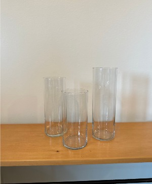 Clear Cylinder Vases  