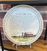 Close The Gate Beaded Sign 
