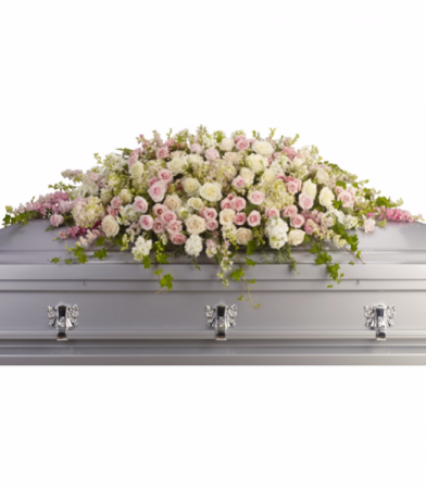 Closed Casket Of Roses...  Funeral 
