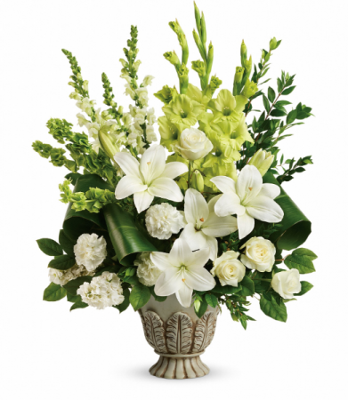 Clouds Of Heaven Bouquet One-Sided Floral Arrangement