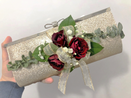 Clutch Bag Flower Embellishment Wedding Flowers