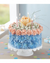 Coastal Birthday Flower Cake