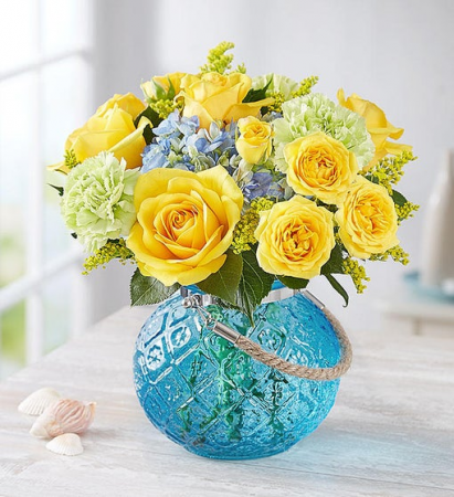 Coastal Garden Repurpose Vase as a Hanging Candle Holder