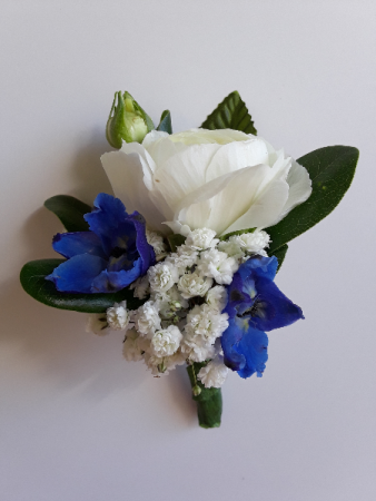 Cobalt Blue Boutonniere