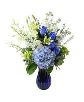 Cobalt Jewel Flower Arrangement