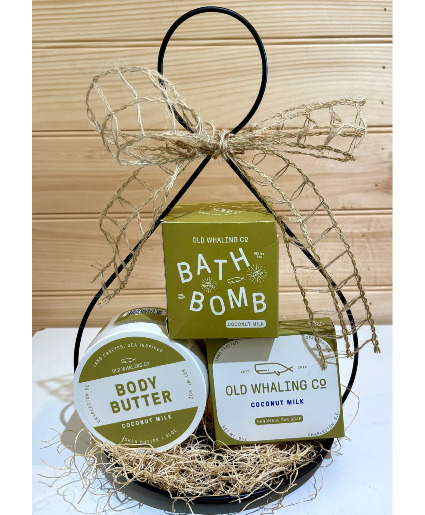Coconut Milk Bath Set Powell Florist Exclusive