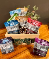 Coffee Hound Brand  Wooden Gift Crate