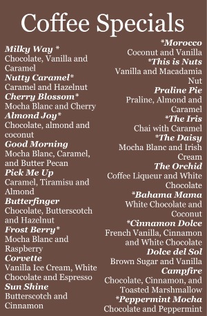 Coffee Specials 