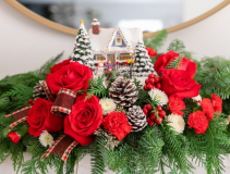 Collectable Centerpieces  Centerpiece with Lighted House