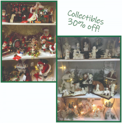 Collectibles are 30% off  