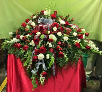 College-themed floral blanket Funeral Flowers