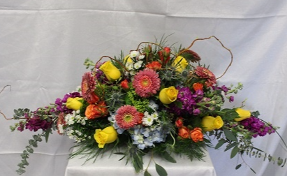 Color Burst Centerpiece S-CF2 Fresh Arrangement