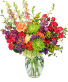 Color Burst Vased Arrangement