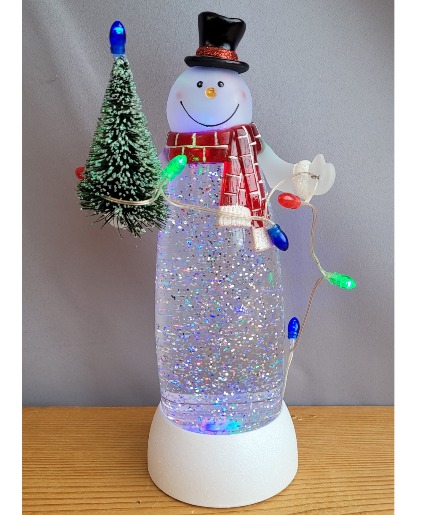 Color Changing Light-Up Snowman with Top Hat