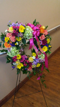 Color My Heart Standing Spray in Cleveland, OH | Segelin's Florist & Gifts
