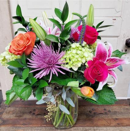 Color My World Vase Arrangement
