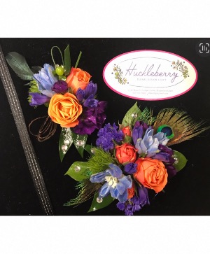 Colorburst Corsage & Boutinierre set Prom Flowers