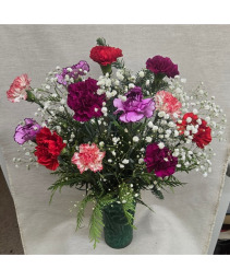 Colored Carnations  Christmas