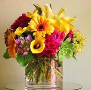 A very Colourful arrangement Vase arrangements 
