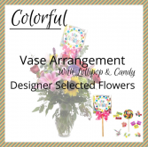 Colorful Arrangement with Lollipop