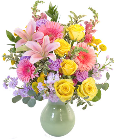 Colorful Array Flower Arrangement in Sutton, MA | POSIES 'N PRESENTS