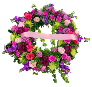 Colorful Array Funeral Wreath 