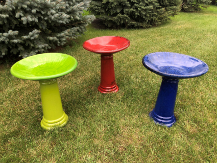Colorful Bird Bath