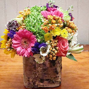 Colorful Bouquet in Birch custom, Mother's Day