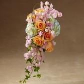 Colorful cascade Bride bouquet