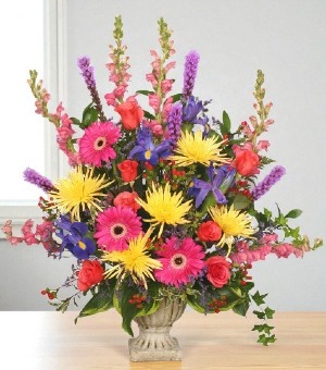 COLORFUL CONDOLENCES TRIBUTE Funeral Flowers