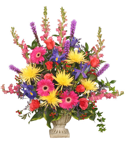 Colorful Condolences Tribute Funeral Flowers Flower Shop Network